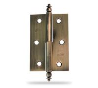 Amig - Cerniere per Mobili Smontabili | Design Quadrato Moderno | Resistente e Durevole | Facile da Installare | Apertura Sinistra, Cuoio, 70 x 43 x 1,2 mm, Lega di Acciaio
