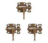 Amig - Chiavistello da Sovrapporre per Porte e Mobili Mod. 484 | Fermaglio di Sicurezza per Chiusura Orizzontale | Materiale Acciaio con Asse in Zamak | 40 mm | Stile Rustico | Include Viteria | Cuoio