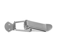 Amig - Chiusura per Cofano | Set di 2 unità | 60 x 16 mm | Sistema di Chiusura a Levetta | Chiusura Metallica con Molle per Cofani, Bauli o Cassette | Acciaio Nichelato