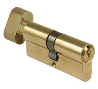 Amig - Cilindro di sicurezza con stampella - Serratura per porte - Bombina ad alta sicurezza - Antifurto e antitrapano - Include 3 chiavi - Oro opaco - Misure: 90 (40-50 mm)