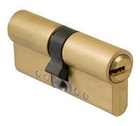 Amig - Cilindro di Sicurezza per Porte in Legno | Antiperforazione e Antifurto | Anti-Picking e Anti-Bumping | 5 Chiavi Incluse | Acciaio Inossidabile, Multicolore, 62 (31-31 mm), Ottone