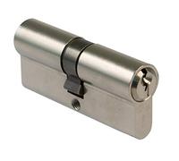 Amig - Cilindro di sicurezza - Serratura per porte - Cilindro ad alta sicurezza - Antiforatura e antiperforazione - Include 3 chiavi - Argento opaco - Misure: 90 (45-45 mm)