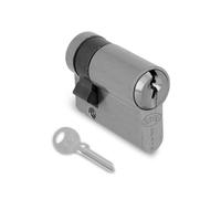 AMIG - Cilindro per Serrature - Misura: 45 mm (35-10) - Níquel mate - 6 Perni - Sistema Anti-gancio e Anti-bumping - Perni Anti-perforazione - Include 3 Chiavi - Vite di Fissaggio da 65 mm