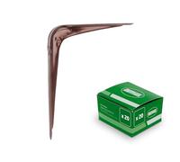 Amig - Colomilla in acciaio - Resistente e facile da installare - Soluzione pratica per il fissaggio - Ergonomia per regolazione manuale - Marrone, 200 x 150 MM (8'' x 6'')