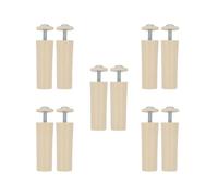 Amig - Confezione da 10 Fermi per Tapparelle Avvolgibili - Ammortizzatore con Vite M5 Antiruggine e Rondella Esterna - Resistente agli Agenti Atmosferici - Lunghezza: 60 mm - Avorio