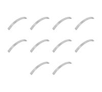 Amig - Confezione da 10 Maniglie per mobili - 128 mm - Colore Nichel Spazzolato - Realizzato in Zamak - Per cassetti e armadi da cucina e bagno con stile moderno decorativo e utilizzo - Mod. 835