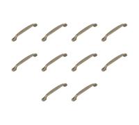 Amig - Confezione da 10 Maniglie per mobili - 96 Mm - Colore Cuoio - Realizzato in Zamak - Maniglie per cassetti e armadi da cucina e bagno con design moderno decorativo e utilizzo comodo - Mod. 839