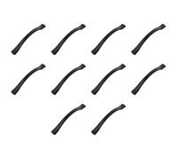 Amig - Confezione da 10 Maniglie per Mobili - 96 mm - Nero Opaco - Realizzate in Zamak - Per Cassetti e Armadi da Cucina e Bagno con Stile Moderno Decorativo e Uso Quotidiano Comodo - Mod. 833