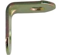 AMIG - Confezione da 100 angolari di rinforzo in metallo | 20 x 16 x 1,5 mm | Bordo arrotondato | Progettato con forma a L | Per Riparare Mobili in Legno o Posizionare Scaffali e Scaffali