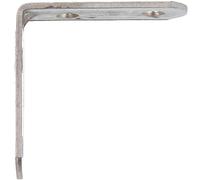 AMIG - Confezione da 100 angolari di rinforzo in metallo | 50 x 19 x 2 mm | Bordo arrotondato | Progettato con forma a L | Per Riparare Mobili in Legno o Posizionare Scaffali e Scaffali