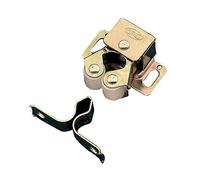 Amig - Confezione da 2 bussole in acciaio con rulli di gomma Mod.11 - Chiusura nascosta per porte di armadi e mobili di casa o ufficio - Misure: 32 x 26 mm - Viti di fissaggio incluse