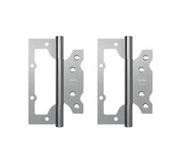 Amig - Confezione da 2 Cerniere | 100 x 63,5 x 2,5 mm | Consigliata per porte | Apertura e chiusura silenziosa | Acciaio inossidabile opaco| Include viteria