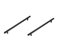Amig - Confezione da 2 Maniglie per mobili - 128 Mm - Nero Opaco - Realizzato in Acciaio - Per cassetti e armadi - Mod. 837