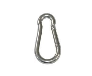 amig - Confezione da 2 moschettoni per pompiere in acciaio inox, Mod.30145 per collegare corde, cinghie o nastri, ancoraggio a pressione per collegamenti rapidi, multicolore, dimensioni: Ø 5 x 50 mm