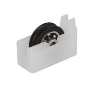 Amig - Cuscinetto Finestra Scorrevole | Set di 2 unità | Dimensioni 33 x 22 mm | Custodia in Nylon con Cuscinetti a Sfere | Progettato per Finestre Scorrevoli | Colore Bianco