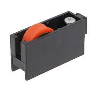 Amig - Cuscinetto Finestra Scorrevole | Set di 2 unità | Dimensioni 48 x 26 mm | Custodia in Nylon con Cuscinetti a Sfere | Progettato per Finestre Scorrevoli | Colore Nero