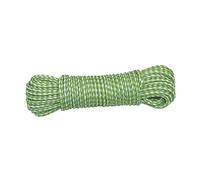 Amig - Corda in plastica intrecciata verde e bianco Mod.20120 | Cordino multiuso in polipropilene per stendibiancheria, supporti per teloni, giardinaggio, agricoltura o pesca