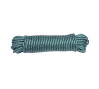 Amig - Corda in plastica intrecciata verde Mod.20110 | Cordino multiuso in polietilene torcito per stendibiancheria, supporti per teloni, giardinaggio, agricoltura o pesca | Dimensioni: Ø 5 mm x 10 m