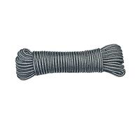 Amig - Corda intrecciata in polipropilene bianco e verde Mod.20130 - Cordino multiuso ideale per fai da te in casa, costruzione, pesca o nautica, giardinaggio o agricoltura - Dimensioni: Ø 4 mm x 10 m