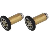 Amig - Cuscinetto Box Doccia | Set di 4 Unità | Ø 20/17 mm | Cuscinetto Frontale e Vite M4x25 | Per Porta Scorrevole Doccia | Poliammide Nero