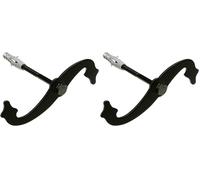 Amig - Fermaimposte a Spirale 1 | Accessorio per Finestre di Tipo S Decorativo in Stile Forgiato con Finitura Nera Opaca | Hardware Rustico (Confezione da 2)