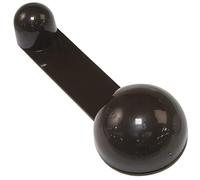 Amig - Fermaporta adesivo | Diametro 40 x 27 mm x 108 mm | Modello 404 | Plastica | Nero | Fissaggio a terra | Spessore massimo della porta 45 mm
