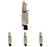 Amig - Fermaporta da terra in gomma mod. 10 per sostenere e mantenere aperte le porte | Fermaporta verticale di Zamak | Anti Portaoggetti | Dimensioni: 120 x 25 mm | Corsa: 28 mm | Dorato