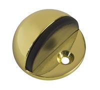 Amig - Fermaporta per Porte | Ø45 x 25 mm | Fissaggio al Pavimento con Vite | Fermo Semplice per Proteggere le Pareti da Urti e Graffi | Previene gli Sbatacchi | Zamak Dorato