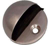 Amig - Fermaporta per Porte | Ø45 x 25 mm | Fissaggio al Pavimento con Vite | Paracolpi Semplice per Proteggere le Pareti da Urti e Sfregamenti | Evita gli Sbatacchi | Zamak Argento Lucido