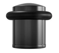 Amig - Fermaporta | Protezione dagli Urti | Installazione Facile, Viti Incluse | Colore Nero | Ø28 mm | Ammortizzatore in Gomma | Zamak