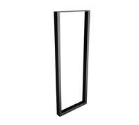 Amig - Gambe per tavoli da ingresso | Gamba rettangolare metallica per tavolo in stile industriale | Materiale: Acciaio | Dimensioni: 800 x 300 x 40 mm | Finitura nero opaco