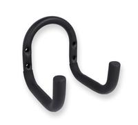 Amig - Gancio Appendiabiti per Attrezzi da Garage, Giardino o Piccole Biciclette | Supporto per Avvitare a Parete | Acciaio | Rivestimento in Gomma Antiscivolo | Capacità di Carico: 60 kg