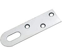Amig - Gancio multiuso Mod. 1 - Acciaio - Finitura nichelata - Dimensioni: 60 x 16 mm - Per appendere mobili o quadri