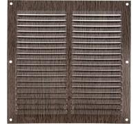Amig - Griglia Quadrata in Alluminio | Griglie di Ventilazione per Presa d'aria | Ideale per Soffitto Cucina e Bagno | Dimensioni: 200 x 200 mm | Colore: Marrone