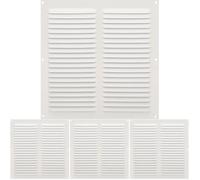 Amig - Griglia Quadrata in Alluminio | Griglie di Ventilazione per Sfiato d'Aria | Ideale per Soffitto Cucina e Bagno | Misure: 250 X 250 MM | Colore: Bianco (Confezione da 4)