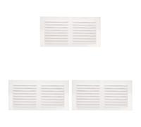 Amig - Griglia Rettangolare in Alluminio con Zanzariera | Griglie di Ventilazione per Uscita d'Aria | Ideale per Soffitto di Cucina e Bagno | Misure 150 x 300 MM | Colore Bianco (Confezione da 3)