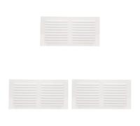 Amig - Griglia Rettangolare in Alluminio - Griglie di Ventilazione per Uscita d’Aria - Ideale per Soffitto di Cucina e Bagno - Misure 150 x 300 mm - Colore Bianco (Confezione da 3)