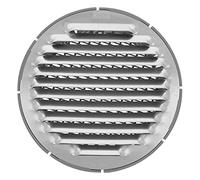 Amig - Griglia Rotonda in Alluminio con Zanzariera | Griglie di Ventilazione per Presa d'Aria | Ideale per Soffitto Cucina e Bagno | Diametro Interno Ø8 cm | Colore Argento