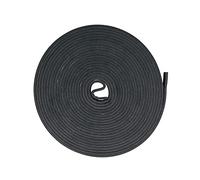 Amig - Guarnizione adesiva in gomma per porte d'ingresso e passaggio, finestre a battente e scorrevoli, rotolo da 10 m, 15 x 5 mm, colore nero, nastro isolante per evitare correnti d'aria e perdite