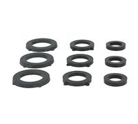 Amig - Guarnizioni in Gomma per Ugelli di irrigazione | Confezione da 18 Pezzi | Ø30 x 3 mm | 6 Gomme da 1/2", 6 Gomme da 3/4" e 6 Gomme da 1" | In Gomma | In Nero