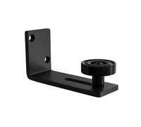 Amig - Guida inferiore porta scorrevole - Regolabile da 20 a 60 mm - Rullo nylon silenzioso - Realizzato in acciaio nero resistente - Mod. SD020