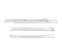 Amig - Guida per cassetti scorrevole | Acciaio inossidabile durevole | Design creativo e versatile | Compatibile con placca copri avvolgitore | Binario cassetto, Bianco, 250 x 37 mm