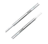 Amig - Guide Scorrevoli per Cassetti Mod.25 Set da 2 Pezzi - Guide a Estrazione Parziale per Mobili, Cassetti e Armadi, Fluido e Resistente - 406 x 17 mm, Portata 15 kg/Coppia - Acciaio Zincato