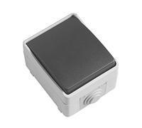 Amig - Interruttore di commutazione semplice da sovrapporre mod.3610 impermeabile IP54 di tensione massima 230 V | Pulsante adatto per esterni e interni | Ideale per terrazze, giardini, garage o