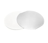 Amig - Kit 2 Pietre per Pizza su Griglia - 33 x 33 cm - Bianco - Realizzato in Alluminio-Cordierite Bianca - Uso in Forno e Barbecue - MOD. AM27