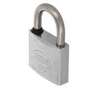 Amig - Lucchetto - Lucchetto in acciaio inox uso marittimo - Resistente alla corrosione e sicuro - 30 mm - Ottone/Acciaio - Cromato