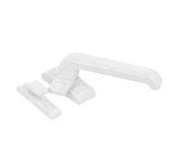 Amig - Maniglia di bloccaggio per porte e finestre mod. GAMMA | 122 x 70 mm | Rosetta | Destra | Porte interne e finestre | Senza Quadriletto | Alluminio Bianco