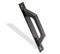 Amig - Maniglia per Porta Scorrevole | Realizzato in alluminio | Piatto Rettangolare | Porte di passaggio o scorrevoli | 198x25x40 mm | Include viti | Nero