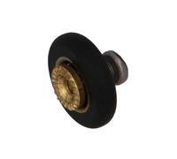Amig - Cuscinetto per Box Doccia | Set di 2 Unità | Ø 16 mm | Con Cuscinetto Frontale e Vite M3x6 | Per Porte Scorrevoli delle Docce | Poliammide Nero