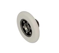 Amig - Cuscinetto per Box Doccia | Set di 2 Unità | Ø 26 mm | Cuscinetto Frontale e Vite M4x8 | Per Porte Scorrevoli delle Docce | Poliammide Bianco
